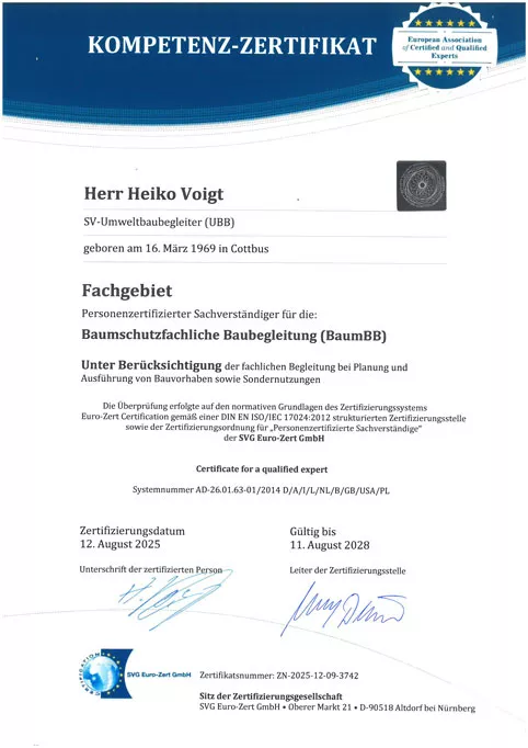 Baumfachliche Baubegleitung