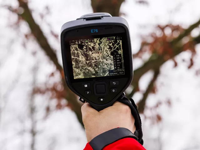 Flur E76 - Wärmebildkamera - Baumuntersuchung